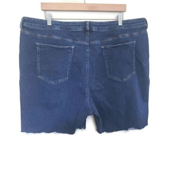 Asos dark wash denim shorts size 20 - Picture 2 of 4